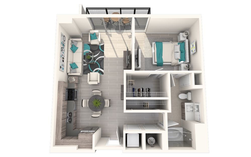 Eve at The District 1 Bedroom 1 Bath 765sqft