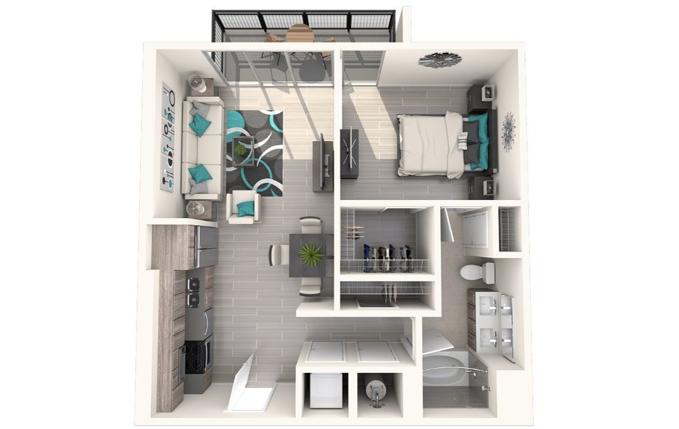 Eve at The District 1 Bedroom 1 Bath 695sqft